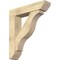 Ekena Millwork Funston Slat Rough Sawn Bracket w/ Offset Brace, Douglas Fir, 8"W x 36"D x 40"H BKT0806X36X40FST06RDF - alternate 1